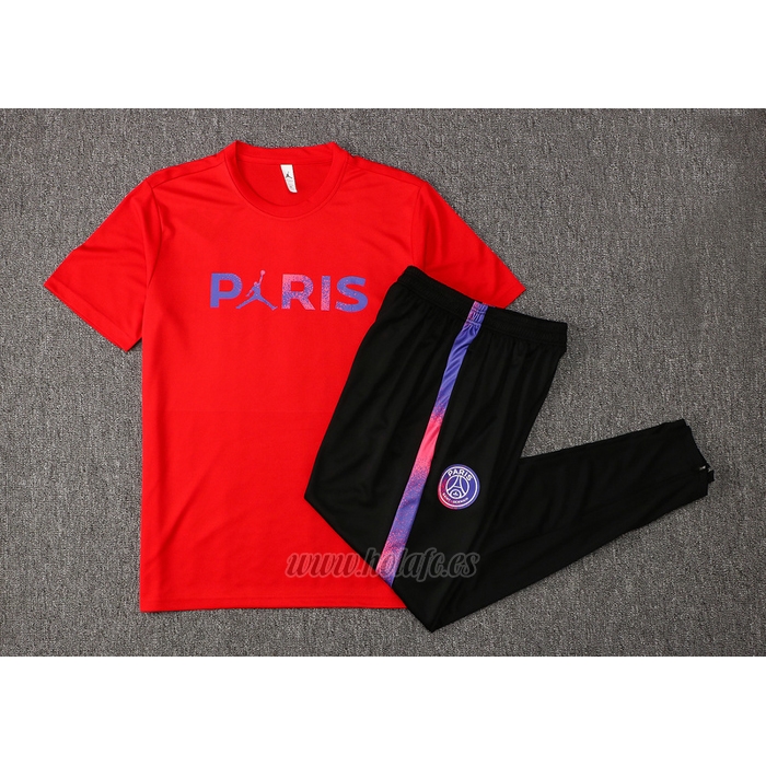 Chandal del Paris Saint-Germain Jordan Manga Corta 2021-2022 Rojo